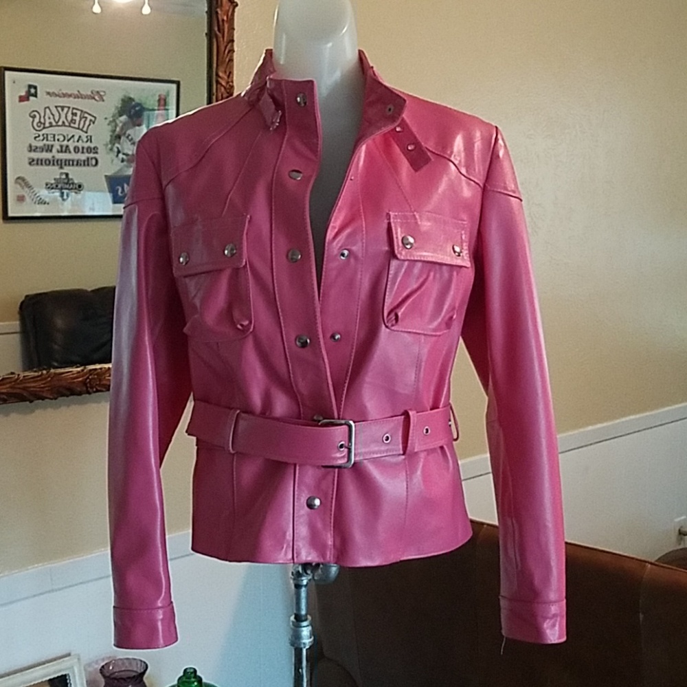 NWOT Italian Leather Jacket